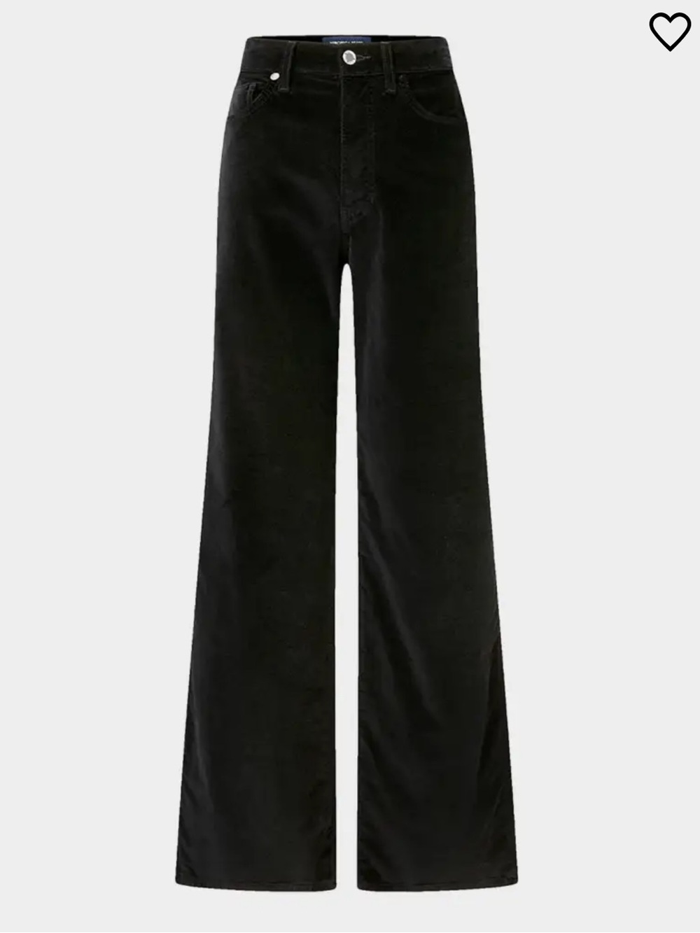 Veronica Beard Black High-Rise Wide-Leg Velvet Pants - Picture 3 of 9
